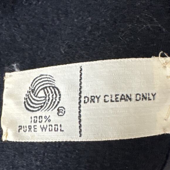 Vintage Diane Von Furstenberg Black 100% Wool Vest Lined Size 4 Old Money - Picture 8 of 10